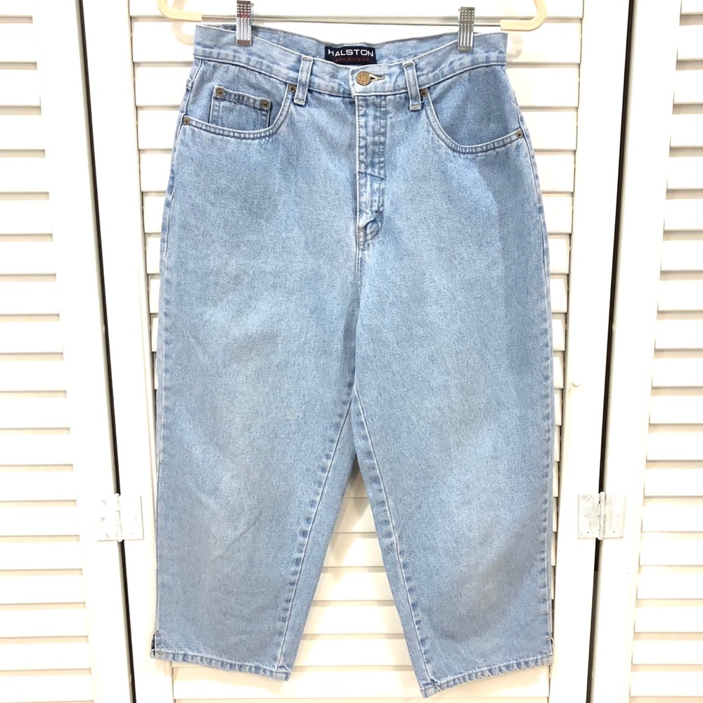 Vintage Halston High Waist Mom Jean Crops